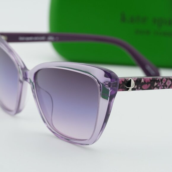 Kate Spade LUCCA/G/S 0789 I4 Cat Eye Sunglasses - Lilac/Blue to Peach